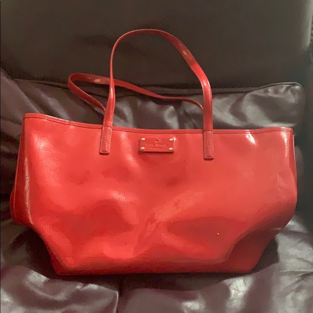 Kate Spade Leather Red Tote